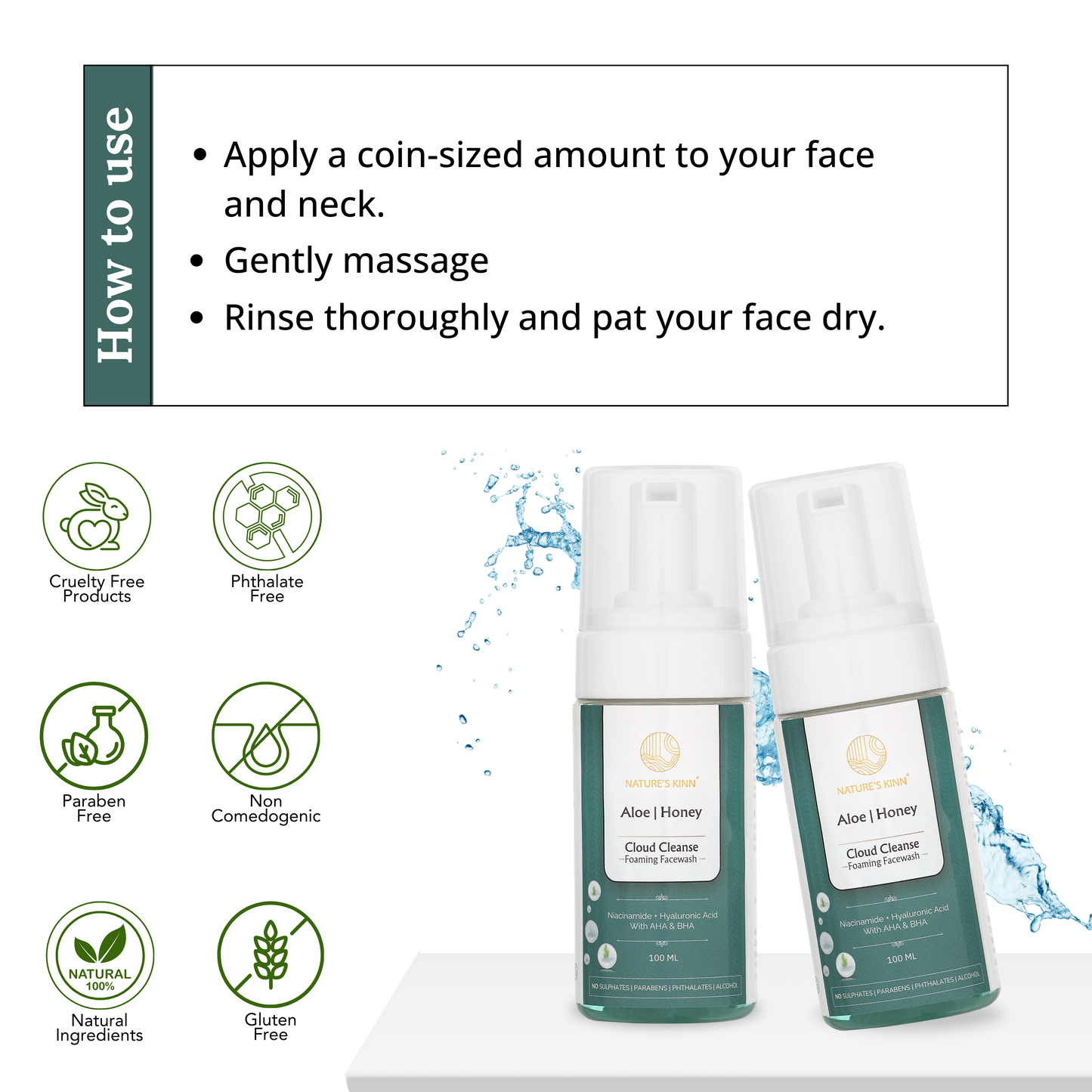 Cloud Cleanse Foaming Face Wash – Aloe & Honey