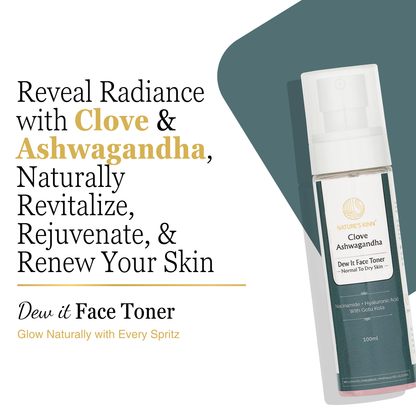 Clove & Ashwagandha Face Toner – Normal to Dry Skin