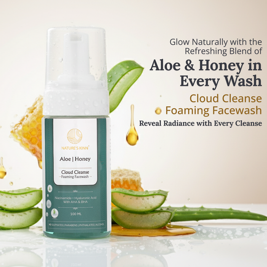 Cloud Cleanse Foaming Face Wash – Aloe & Honey