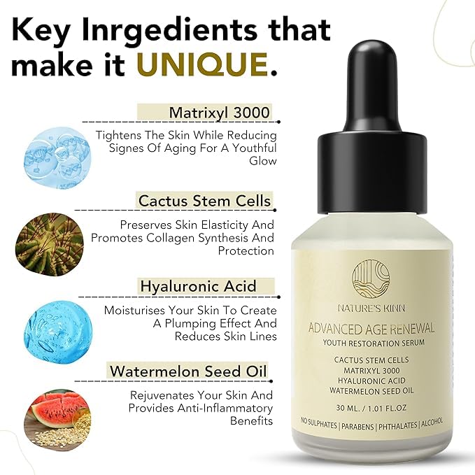Nature’s Kinn Skincare Combo | Pure Radiance Brightening Serum + Dew All Day Hydrating Face Cream (30ml + 50g Combo Pack)