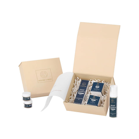 Nature’s Kinn Skincare Gift Set | All-In Eye Cream for Puffy Eyes & Dark Circles, Hemp Reserve Body Lotion for Deep Hydration, Intense Recovery Lip Balm for Dry Lips – 3-Piece Daily Care Kit