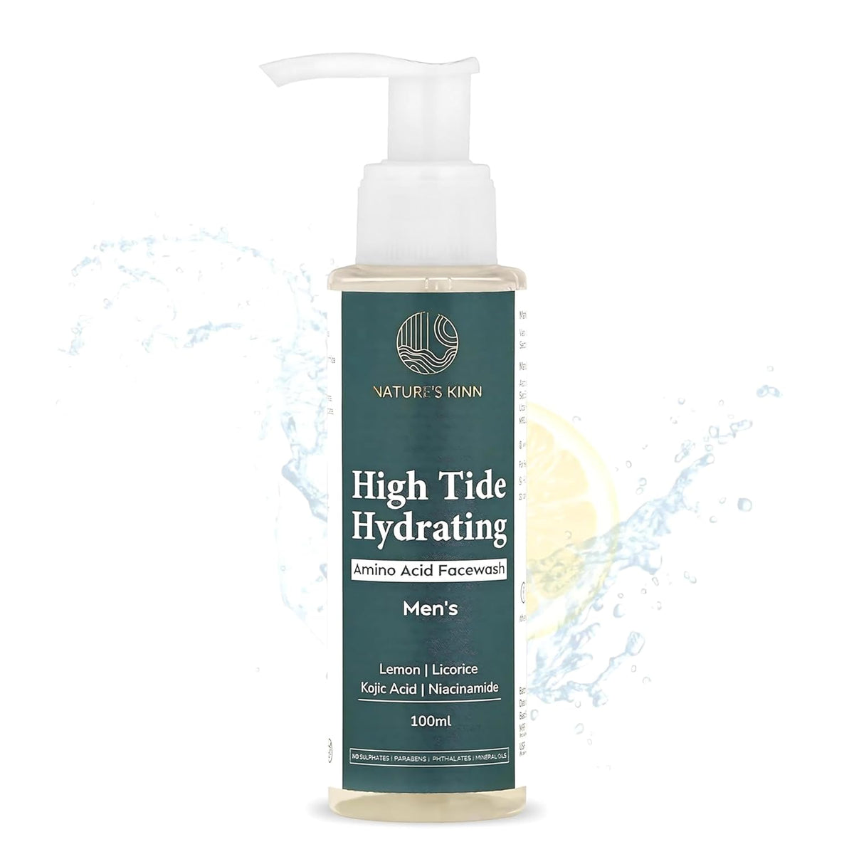 Nature's Kinn High Tide Hydrating Facewash – Gentle Amino Acid Cleanser for Soft, Balanced & Fresh Skin