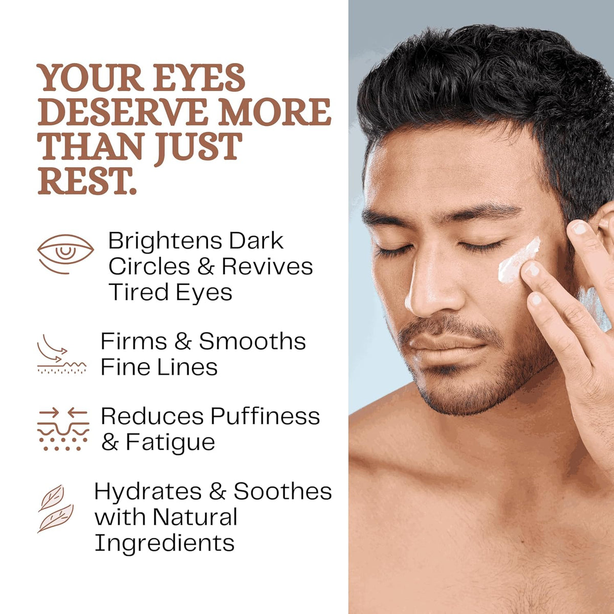 Nature's Kinn All-In Eye Cream, Hydrating Under Eye Cream for Dark Circles, 50 ml, Unscented