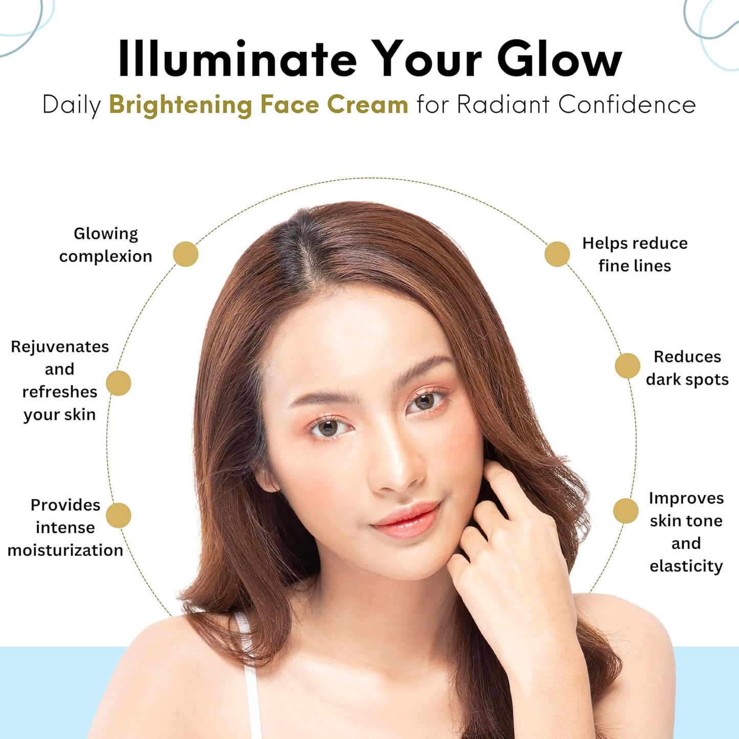 Nature’s Kinn Skincare Combo | Pure Radiance Brightening Serum + Dew All Day Hydrating Face Cream (30ml + 50g Combo Pack)