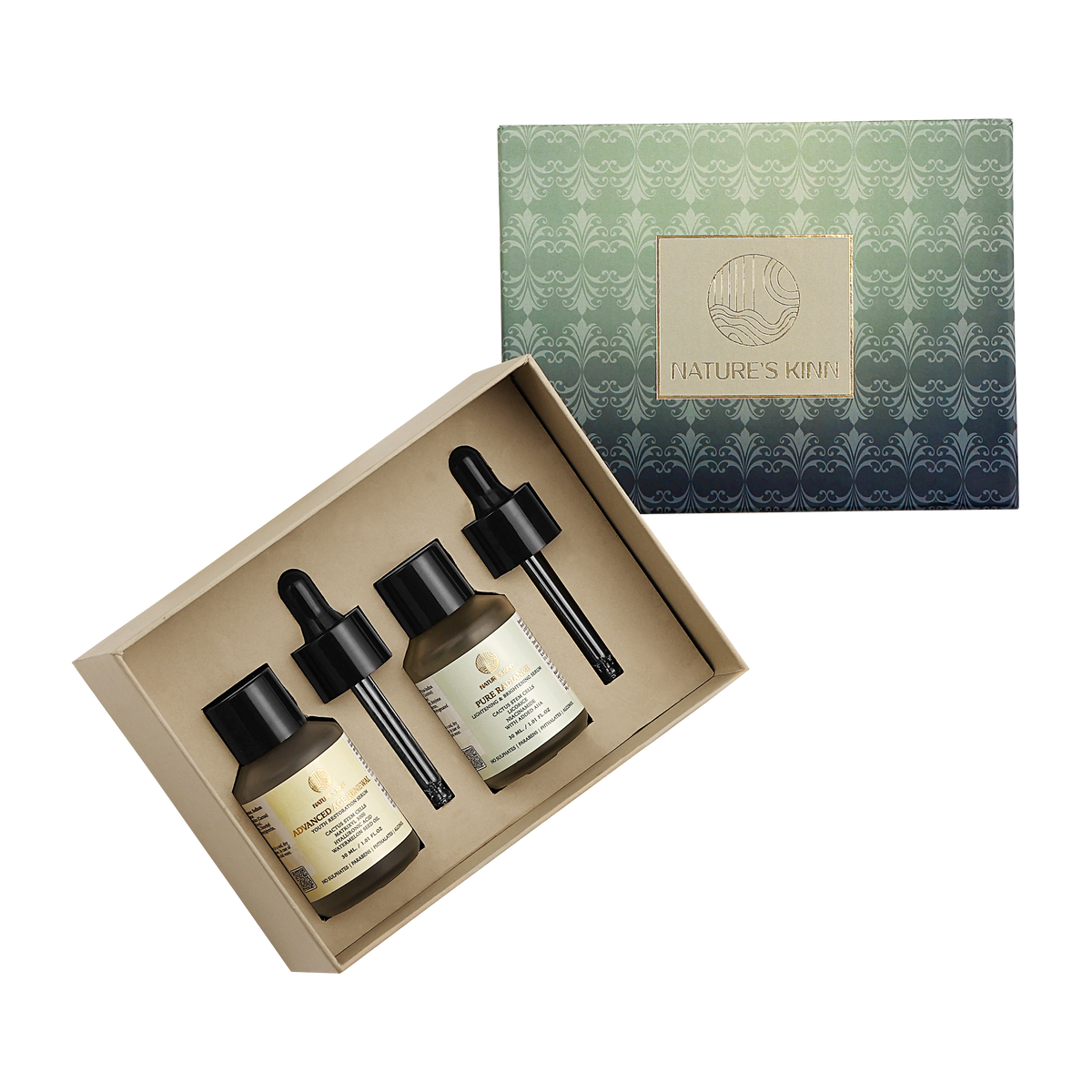 Nature's Kinn Gift Pack of Multi Peptide Serum for Anti Ageing & Face Brightening Serum, Pigmentation & Dark Spots Removal, Collagen Booster, Firms Smooths Skin, Reduces Wrinkles & Fine Lines