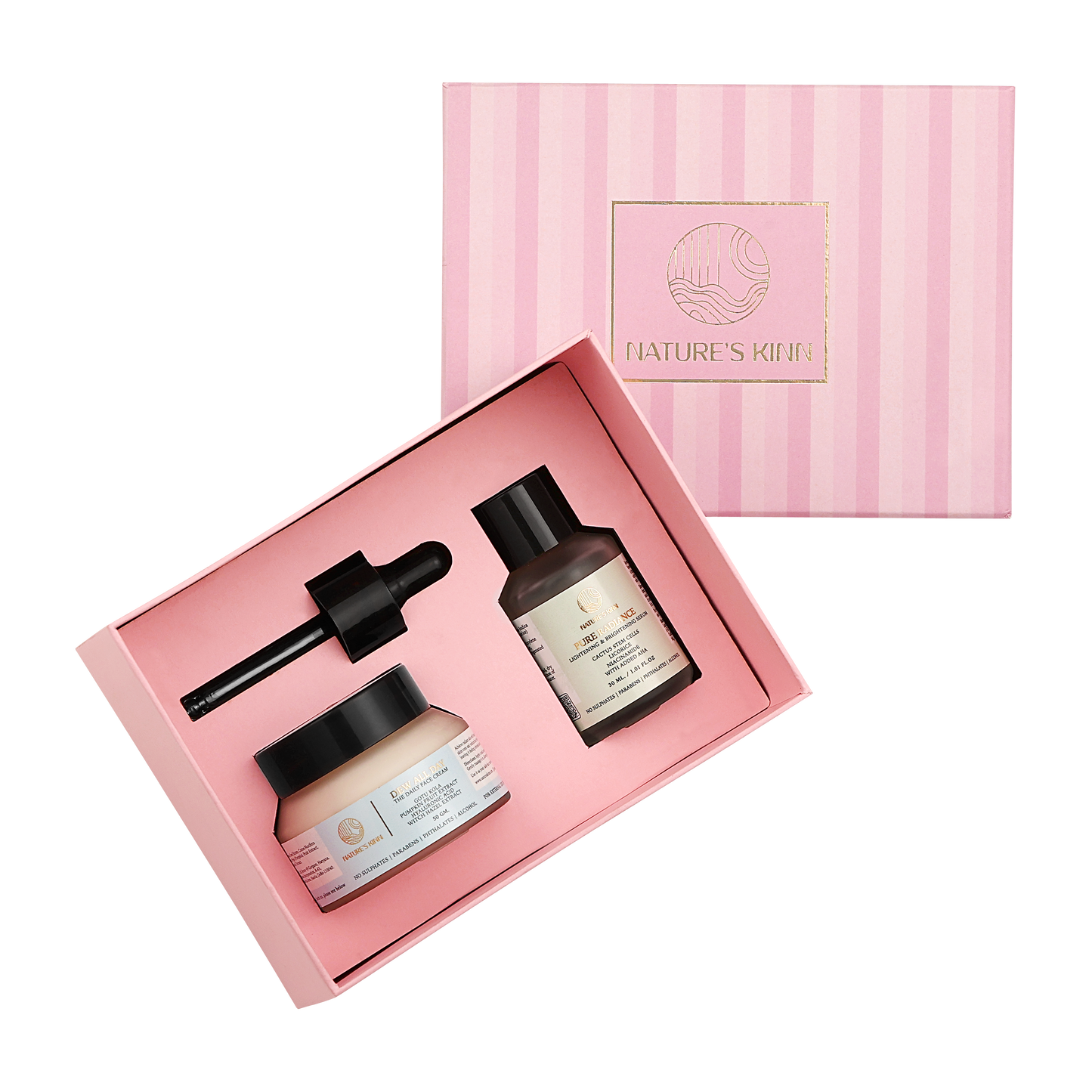 Nature's Kinn Brightening Face Cream & Serum Combo Pack for Women