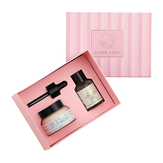 Nature's Kinn Brightening Face Cream & Serum Combo Pack for Women
